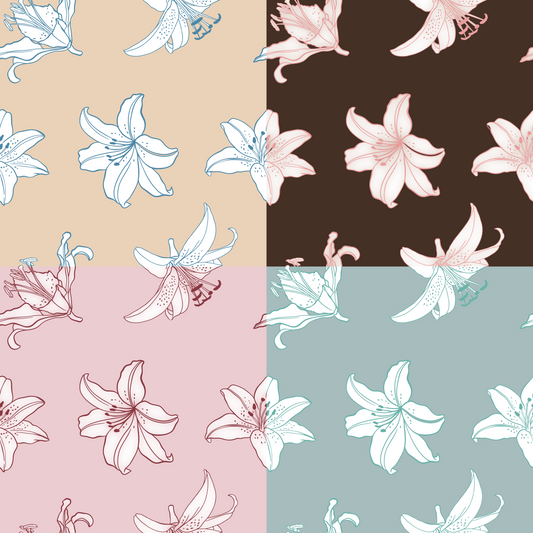 Lily Repeat Surface Pattern for Reiko