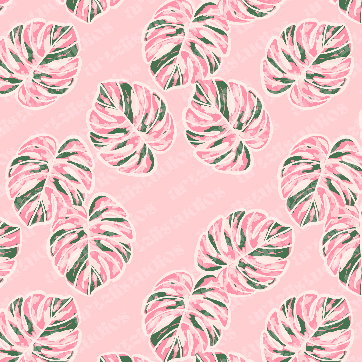Pink Variegated Repeat Surface Pattern