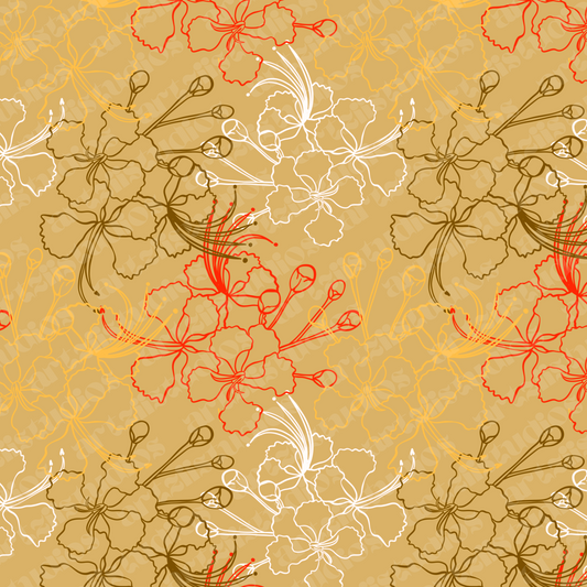 Bulaklak ng Paraiso Repeat Surface Pattern