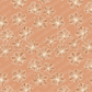 A digital pattern of outline flowers on a brown background.