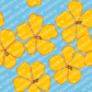 Retro Hibiscus Repeat Surface Pattern