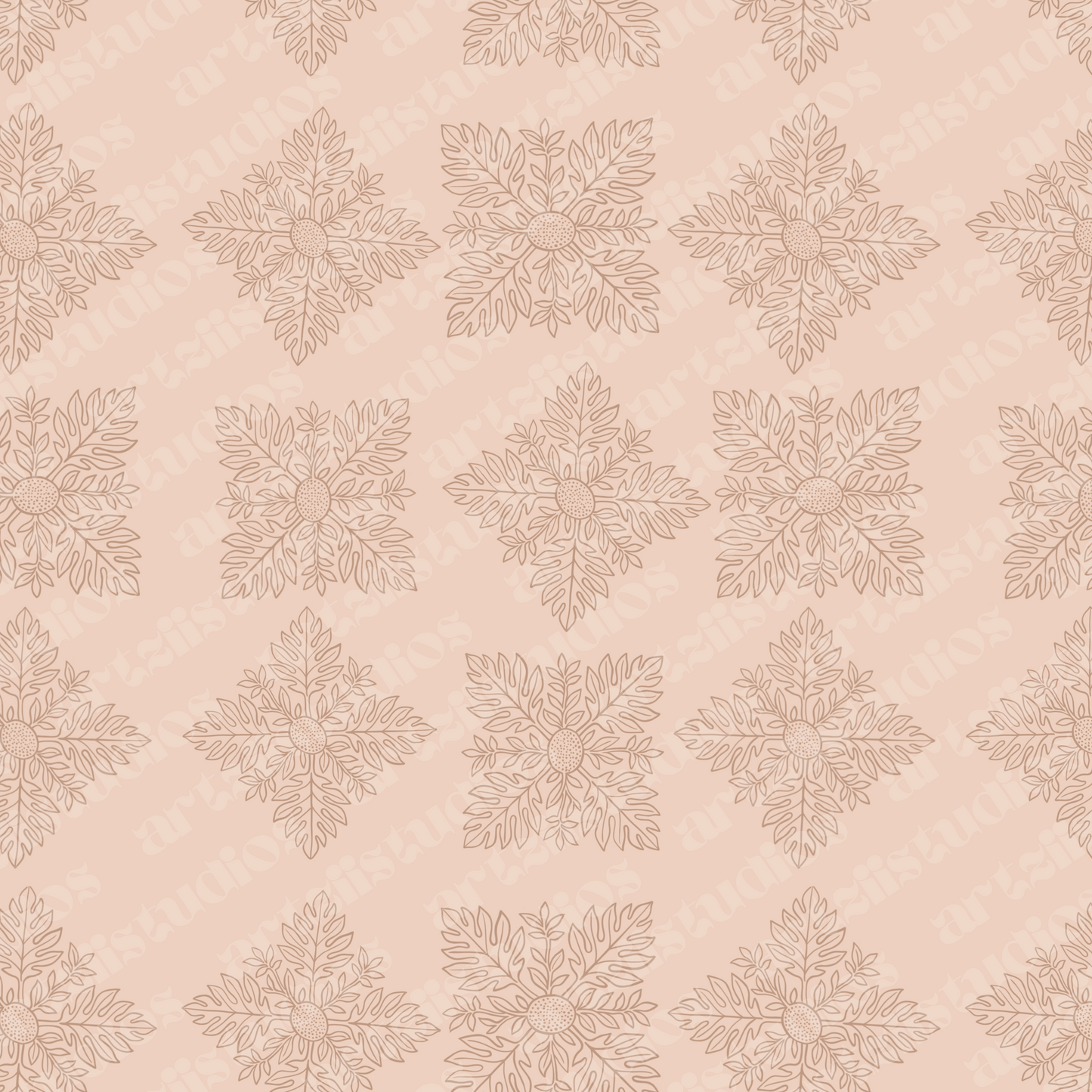 Ulu Quilt Sketch Repeat Surface Pattern