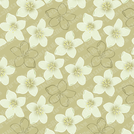 Hinahina Beauty Repeat Surface Pattern