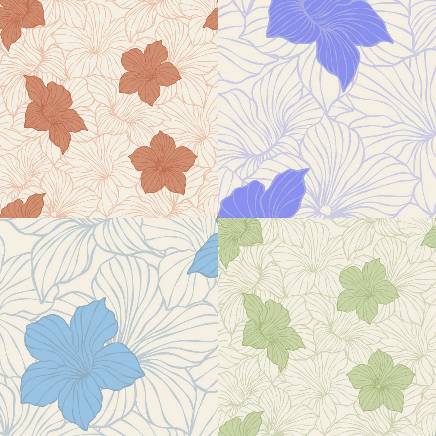 Brazilian Jasmine Repeat Surface Pattern