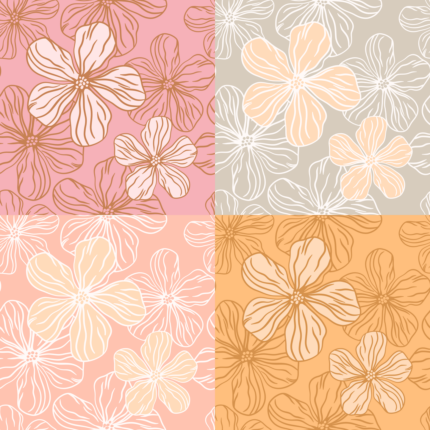 Hibiscus Beauty Repeat Surface Pattern