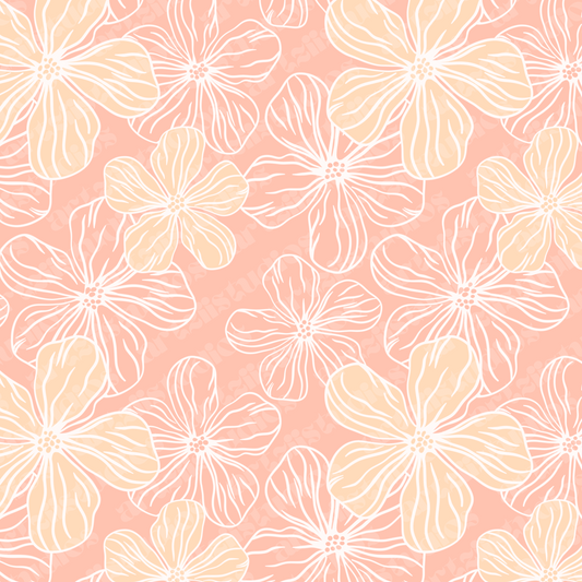 Hibiscus Beauty Repeat Surface Pattern