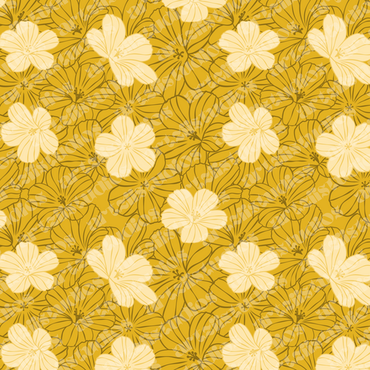 Honey Bloom Repeat Surface Pattern