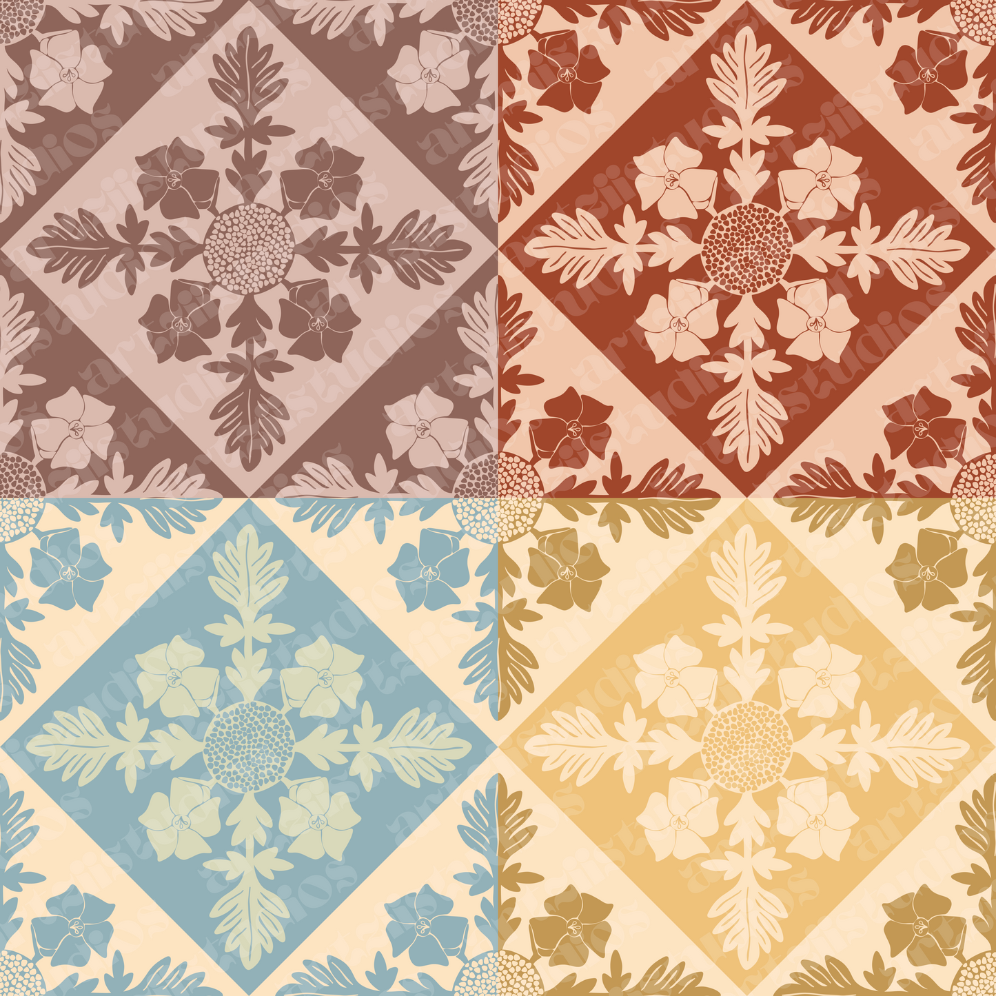 Puakenikeni Ulu Repeat Surface Pattern for K. Cabral