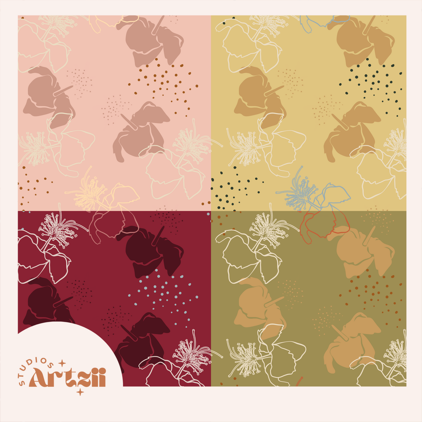Ko'oloa'ula Dream Repeat Surface Pattern #56