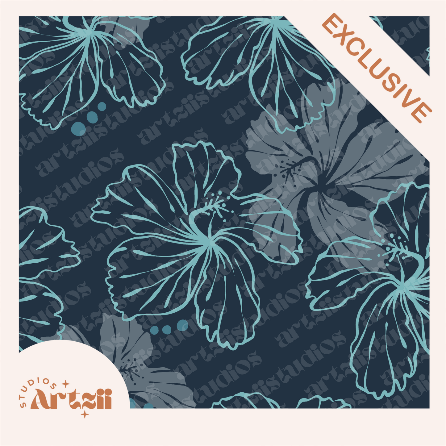 Koki'o Ke'o Ke'o Repeat Surface Pattern #89