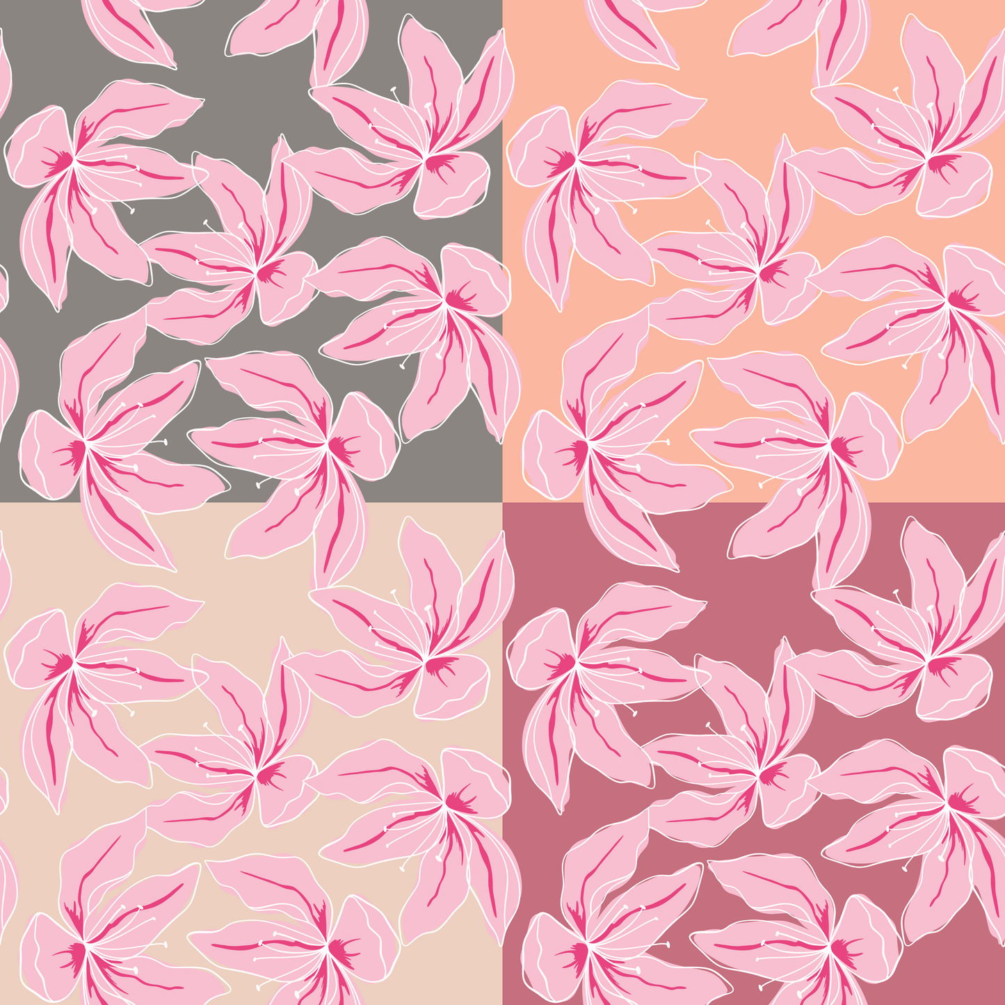 Lily Dream Repeat Surface Pattern