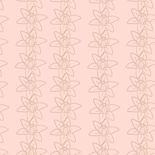 Linear Crown Flower Repeat Surface Pattern