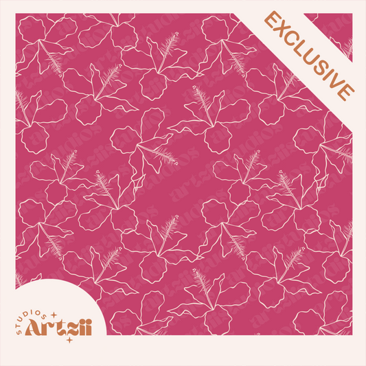 Linear Koki'o Ke'o Ke'o Repeat Surface Pattern #103