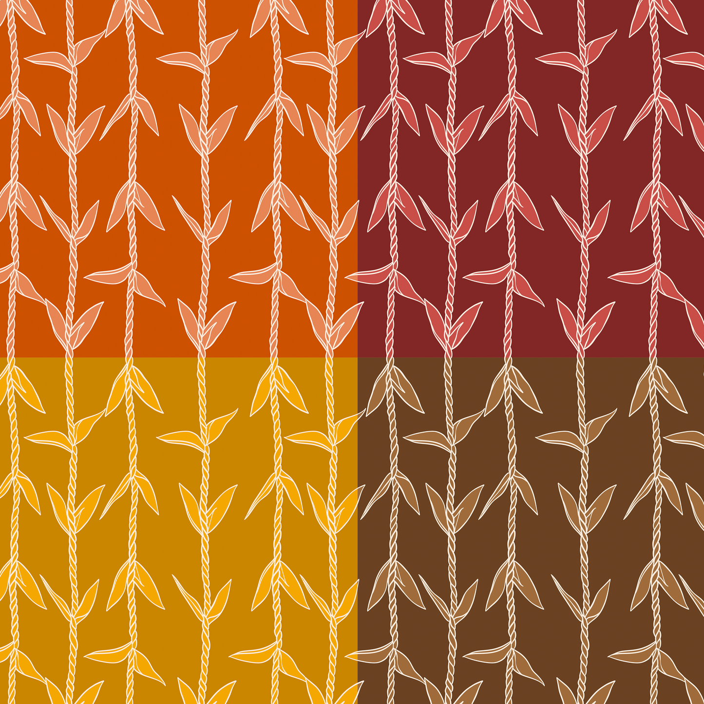 Ti Leaf Lei Repeat Surface Pattern