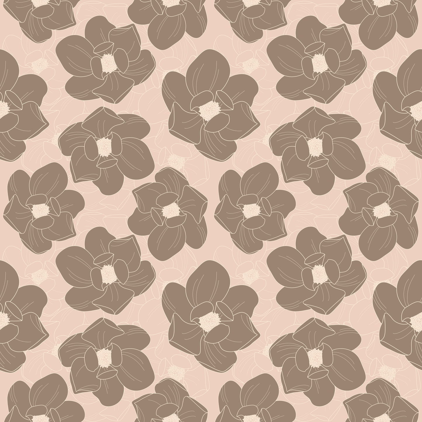 Magnolia Repeat Surface Pattern