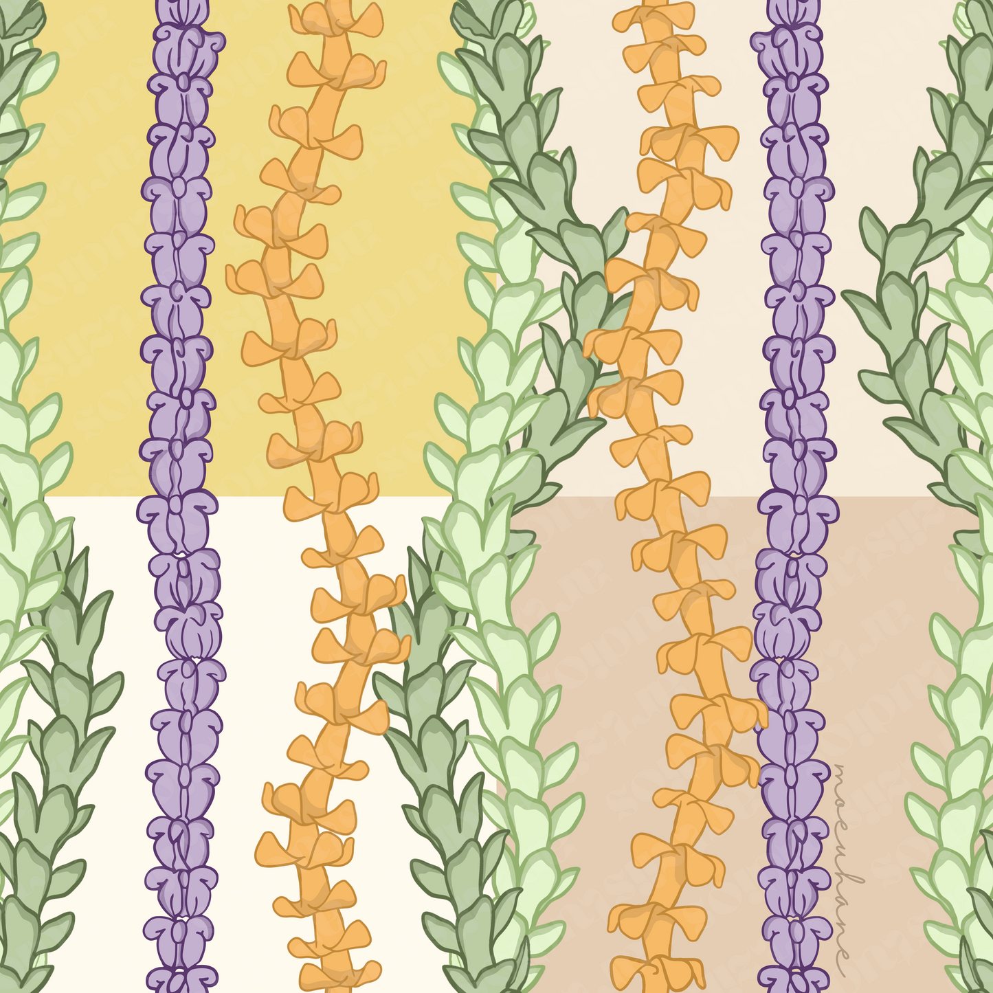 Multi Lei Repeat Surface Pattern for Moeuhane