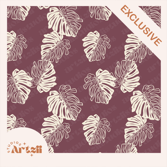 Monstera Repeat Surface Pattern #66