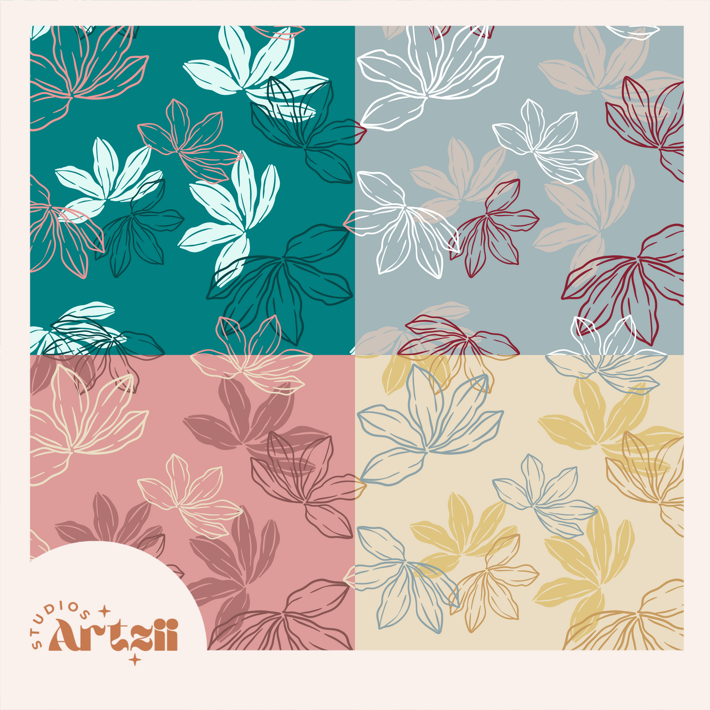 Naupaka Dream Repeat Surface Pattern #54
