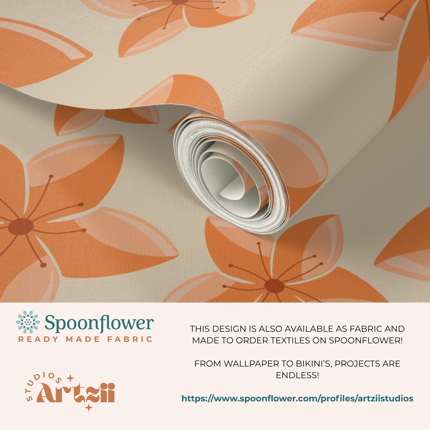 Stary Plumeria Repeat Surface Pattern