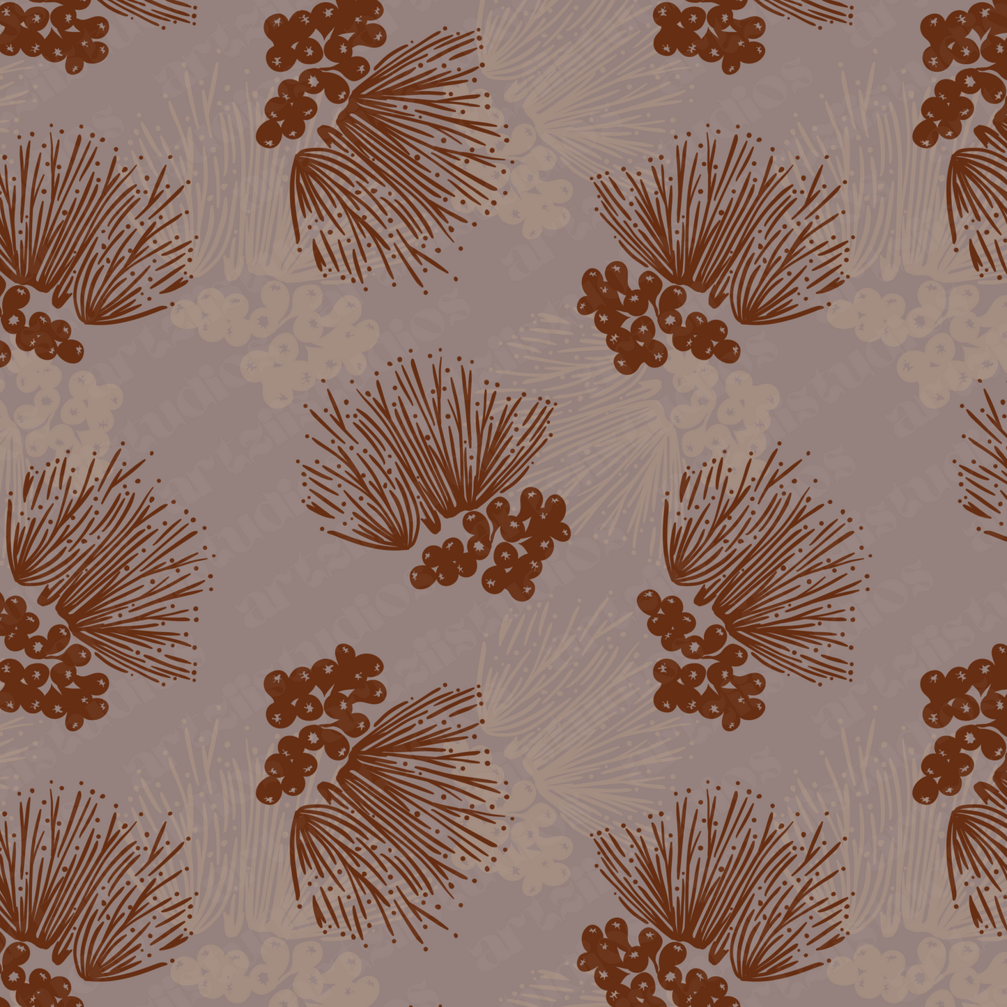 Ohia Lehua Repeat Surface Pattern #39