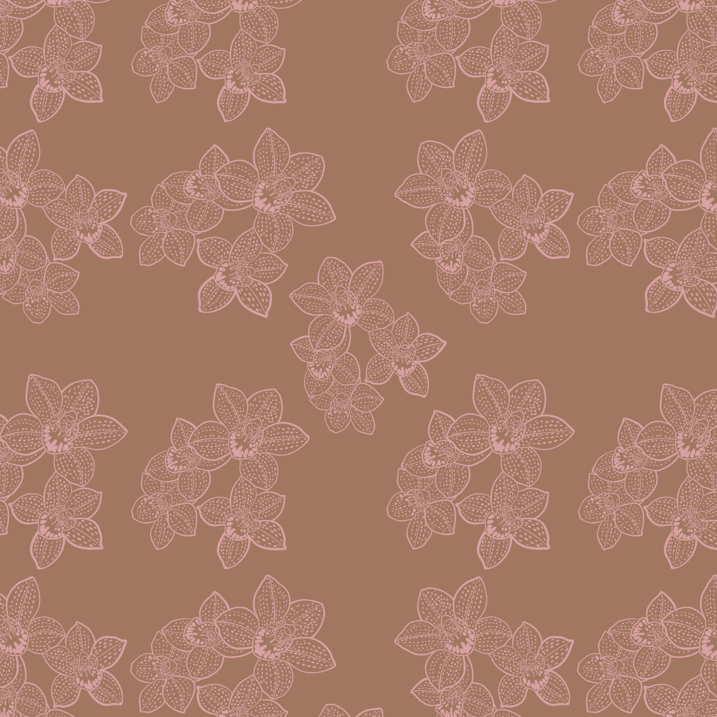 Orchid Clusters Repeat Surface Pattern