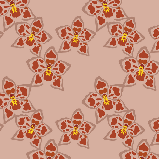Orchid Paradise Repeat Surface Pattern