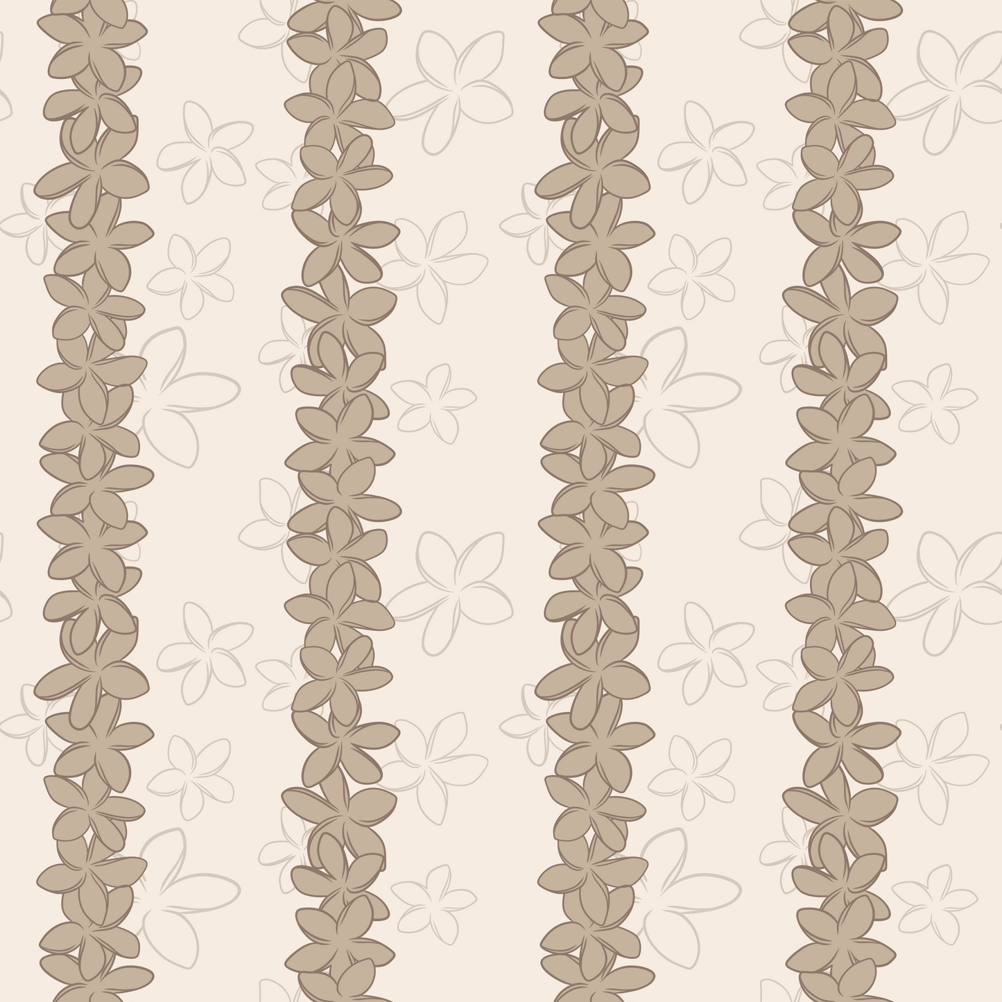 Plumeria Lei Repeat Surface Pattern