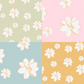 Pastel Gardenia Repeat Surface Pattern