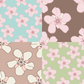 Pastel Oleander Repeat Surface Pattern