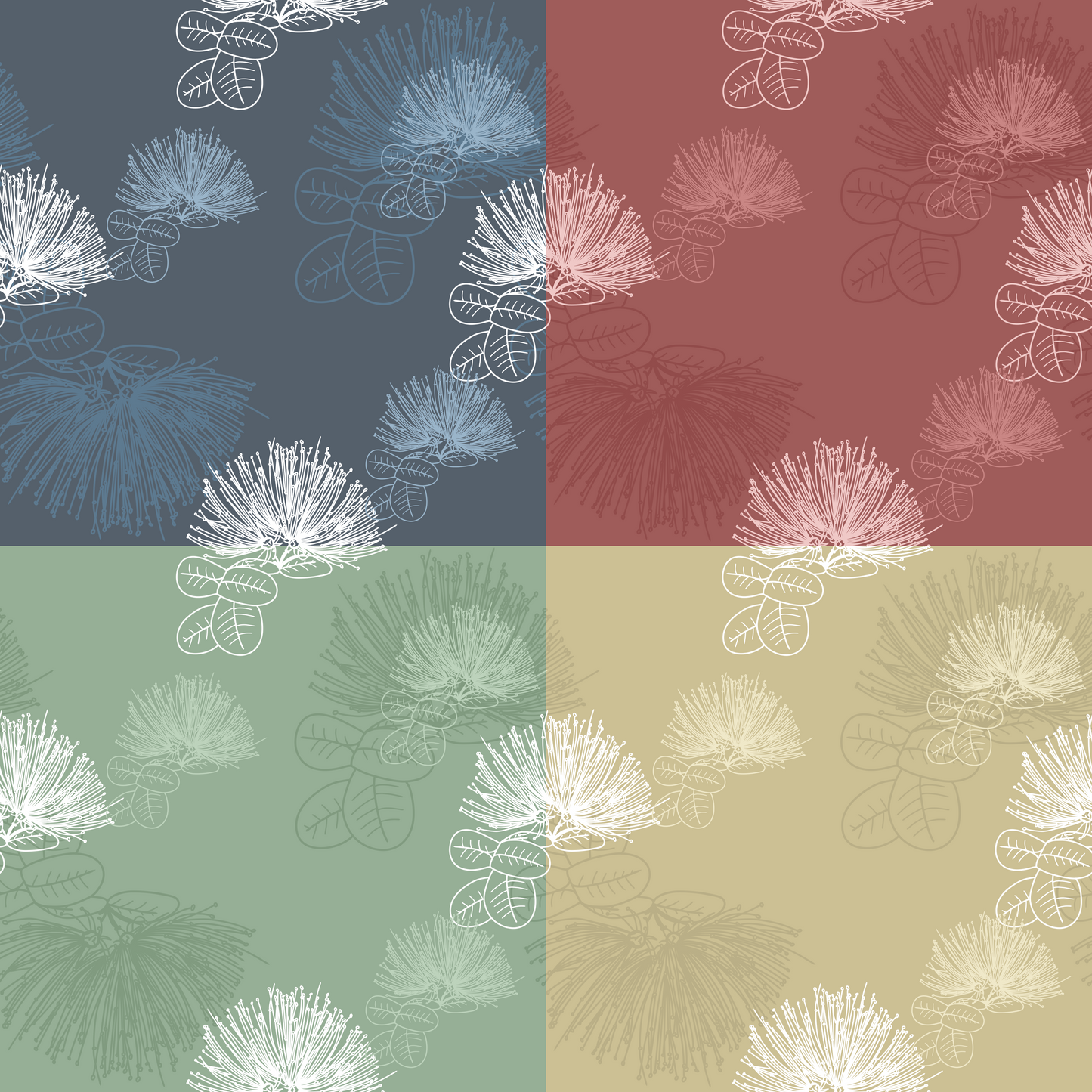 Ohia Lehua Repeat Surface Pattern for Peter Le