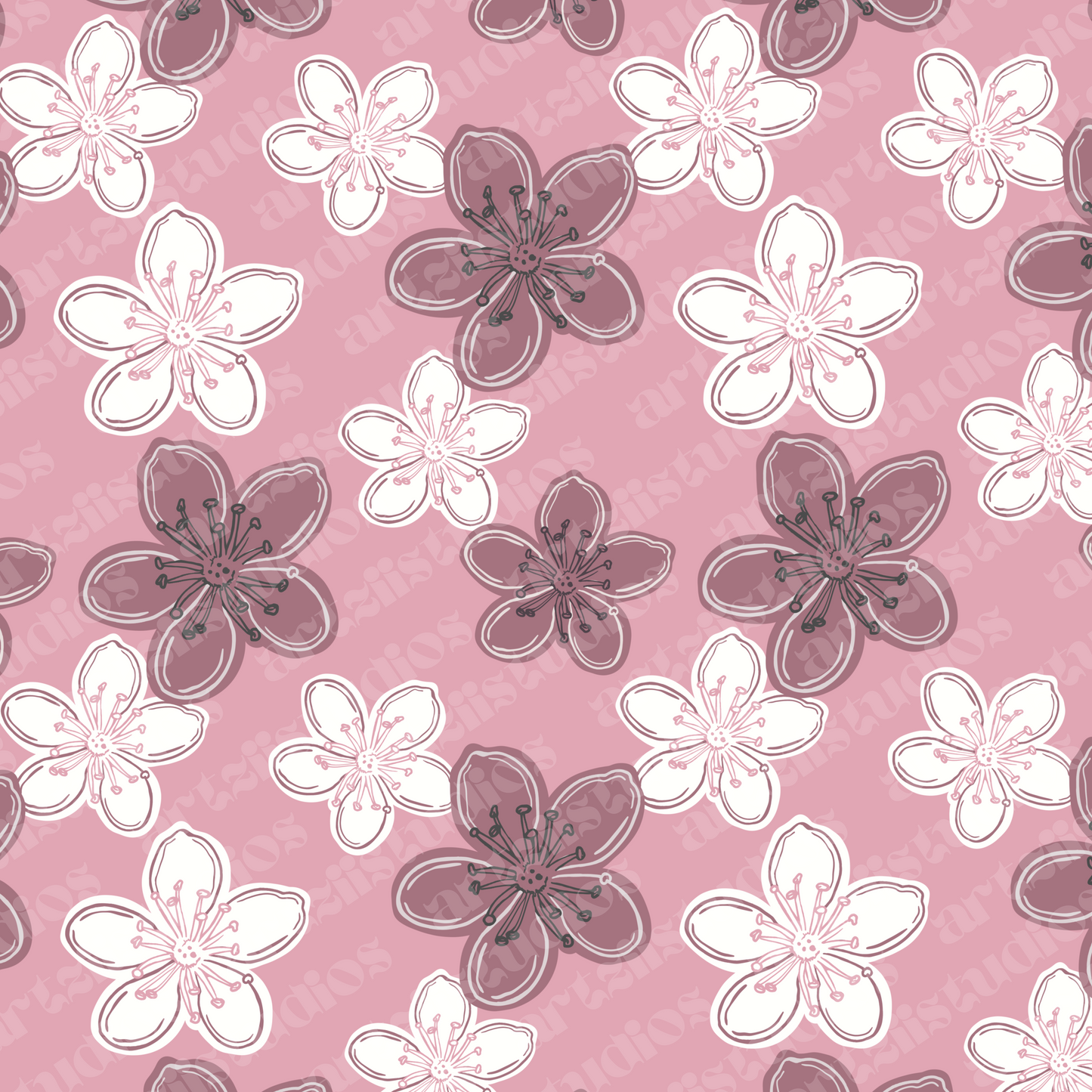 Ulei Flower Repeat Surface Pattern