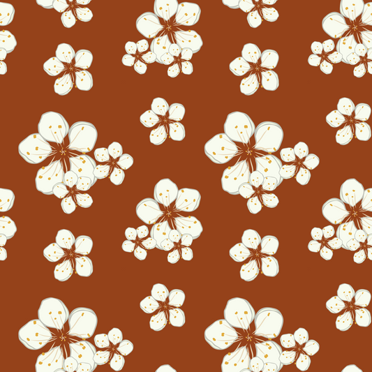 Plum Blossom Repeat Surface Pattern