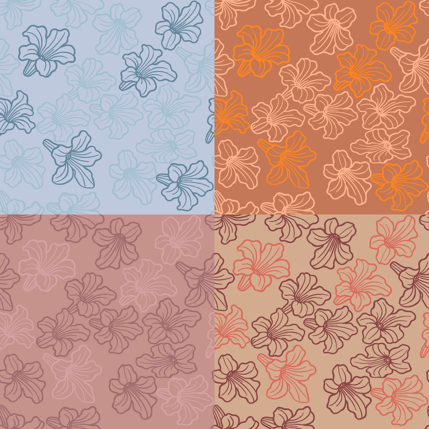 Puakenikeni Muse Repeat Surface Pattern