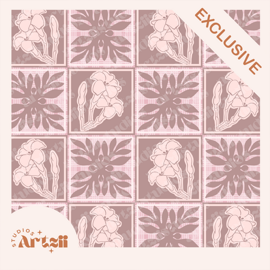 Puakenikeni Checkered Repeat Surface Pattern #49