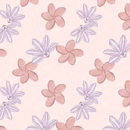 Mickey Naupaka Plumeria Surface Pattern Rachel Peterson