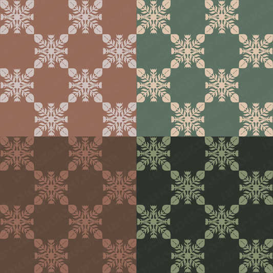 Anthurium Quilt Repeat Surface Pattern for Reef n Roots