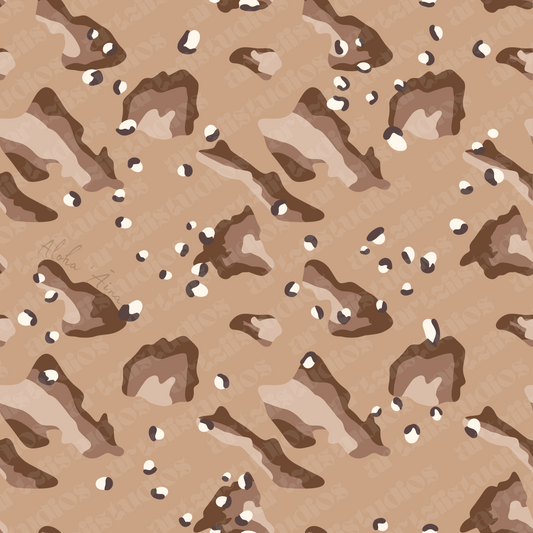 Island Camo Repeat Surface Pattern for Reef n Roots