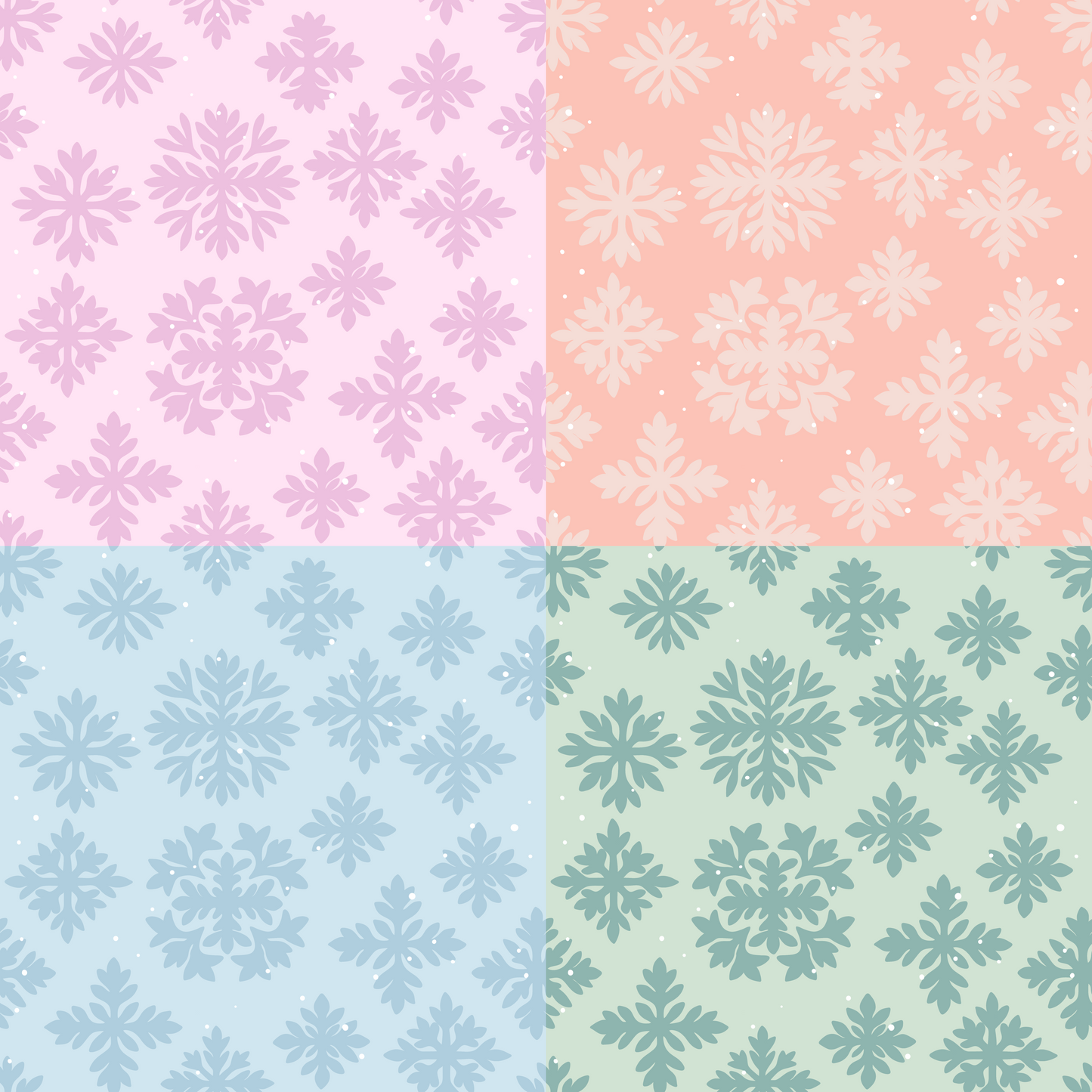 Christmas Quilt Repeat Surface Pattern for Reef&Roots