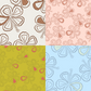 Retro Hibiscus Repeat Surface Pattern