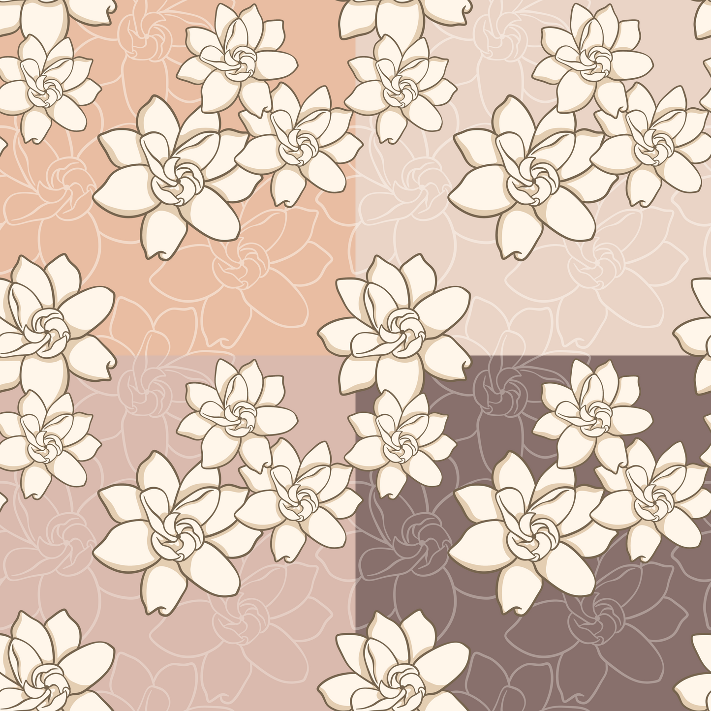 Sampaguita Fantasy Repeat Surface Pattern