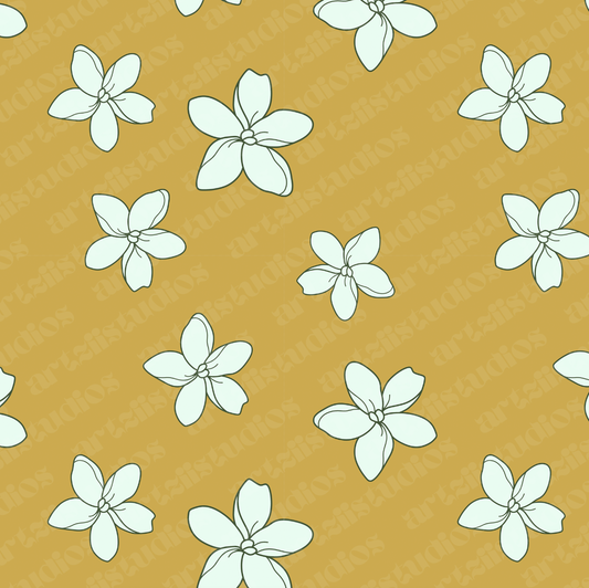 Mini Puakenikeni Seamless Pattern