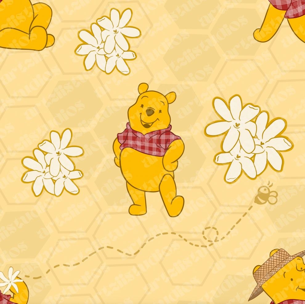 Minnie and Pooh Surface Pattern for Kulewaco