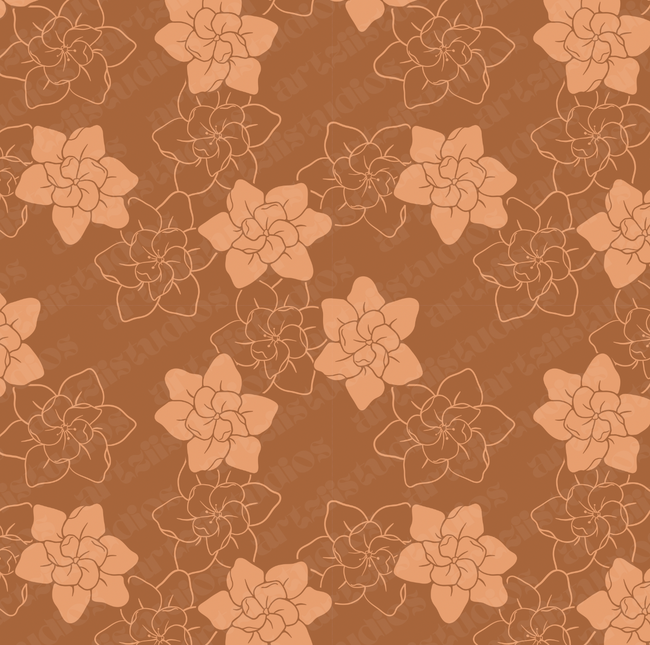 Gardenia Surface Pattern