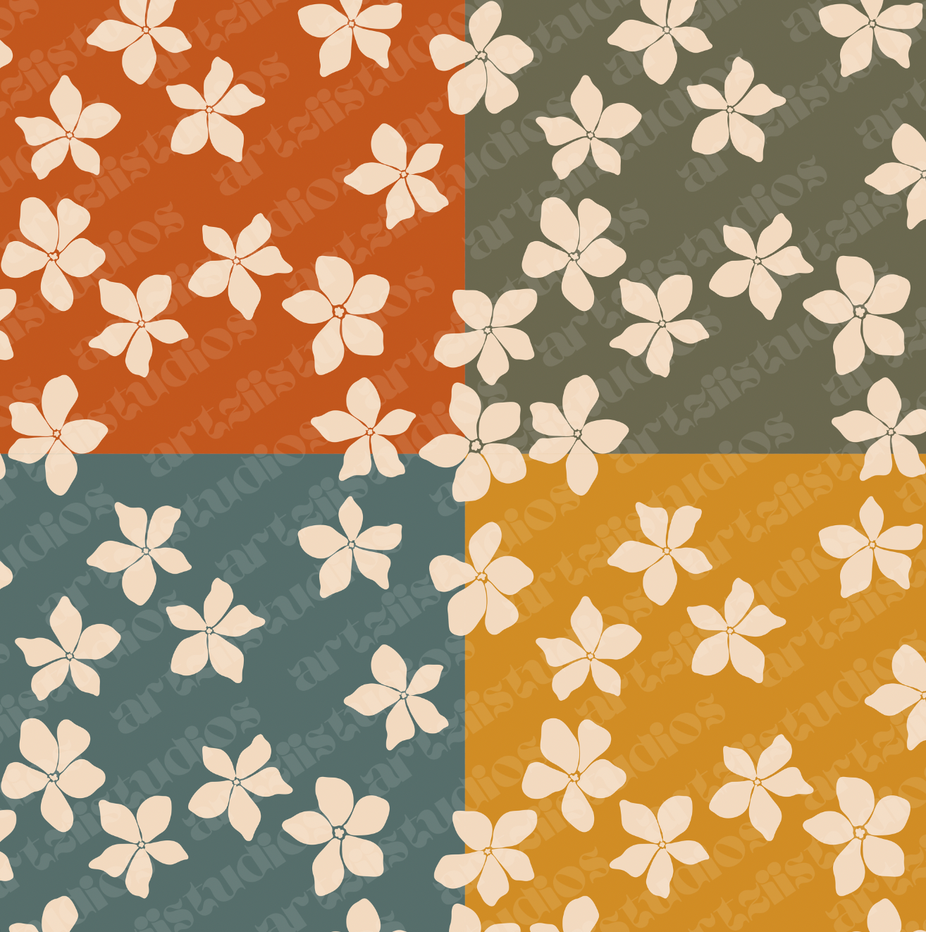 Mini Tiare Flower Surface Pattern