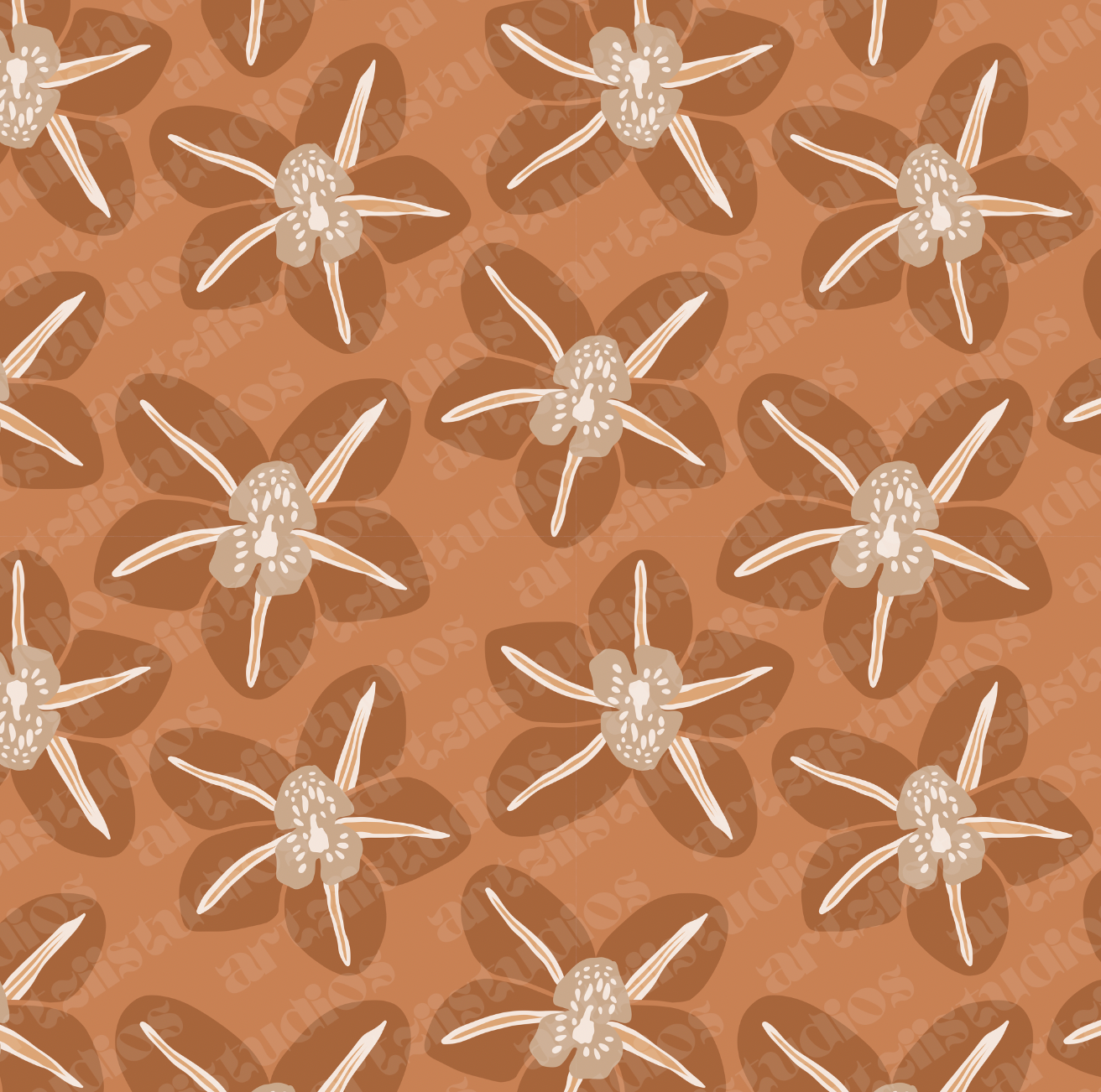 Neutral Orchid Surface Pattern
