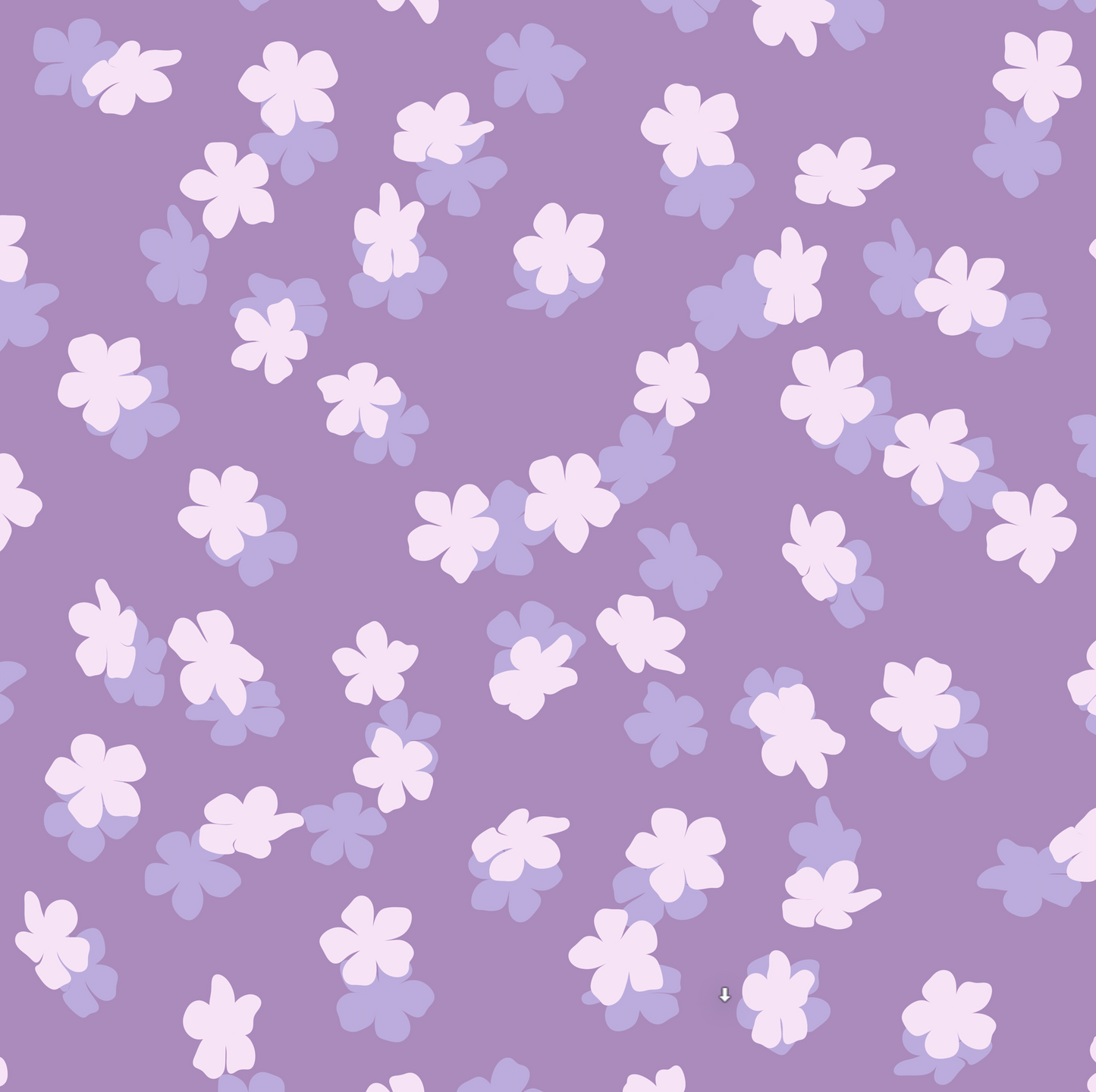 Scattered Flower Repeat Surface Pattern