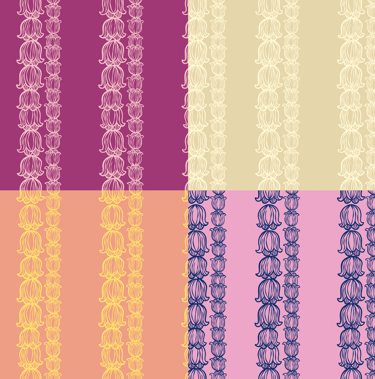 Crown Flower Lei Repeat Surface Pattern