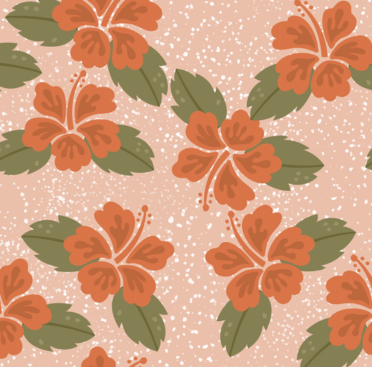 Hibiscus Splatter Surface Pattern