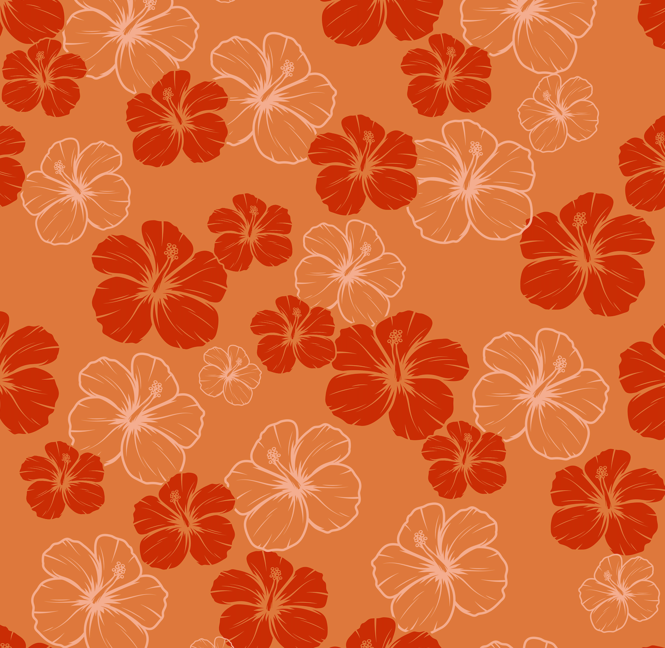 Hibiscus 3 Surface Pattern