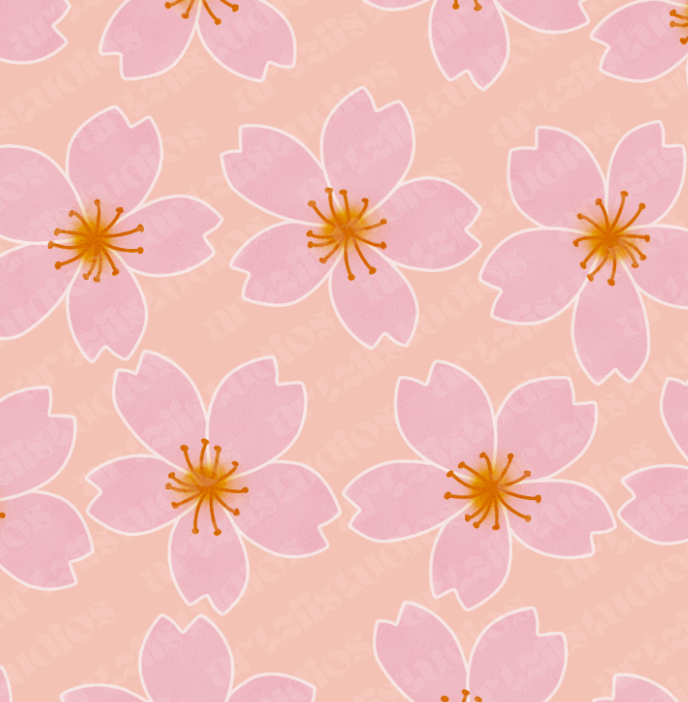 Cherry Blossom Surface Pattern